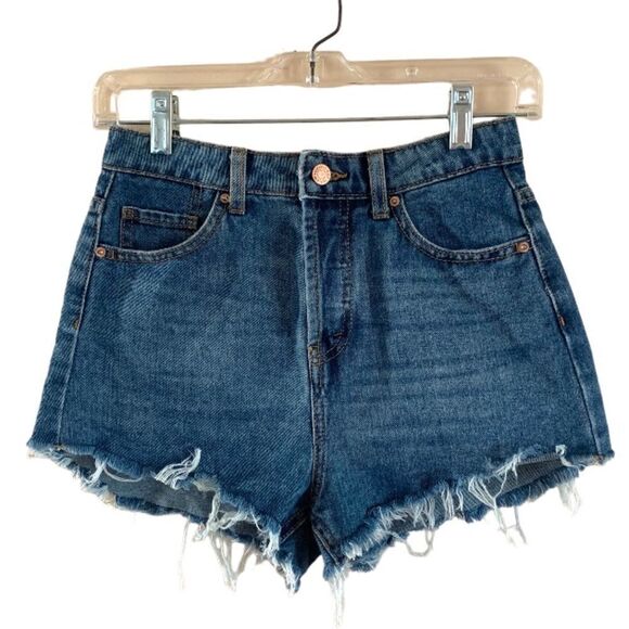 Wild Fable Hi Waisted Cut Off Denim Shorts - Picture 1 of 5